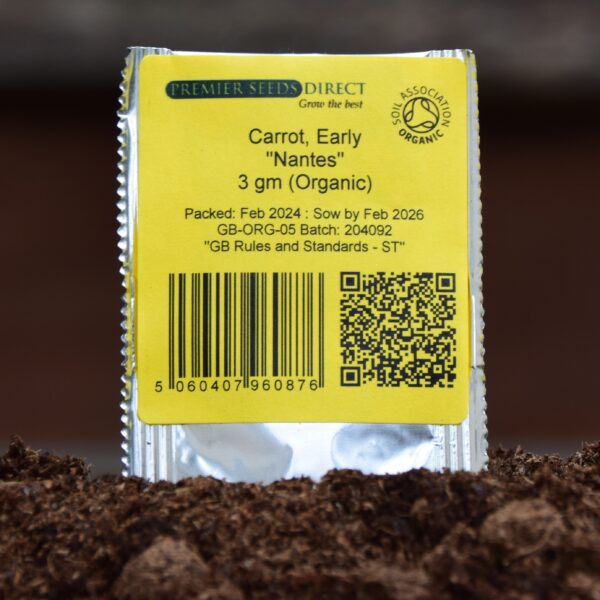 Organic Carrot Early Nantes - Image 3