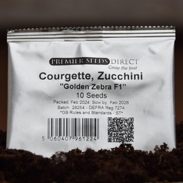 Courgette - Zucchini Golden Zebra F1 - Image 3