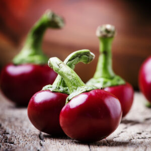 Organic Hot Chilli Pepper Large Red Cherry